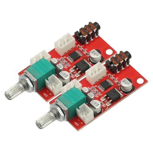 2 Pcs Headphone Amp MAX4410 Headphone Amplifier Board Headset Amplifier Mini Amp for Pre-Amplifier Single Battery Power 80mw*80mw