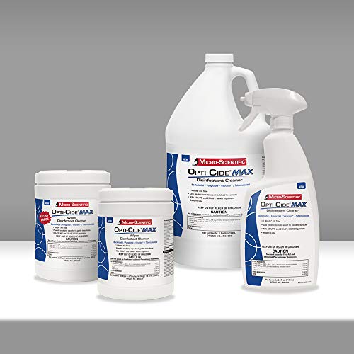 Micro-Scientific - M60034 Wipes Disinfectant Cleaner 160 Wipes Professional Disposables Surface Disinfectant Cleaning Wipes Opti Cide Max