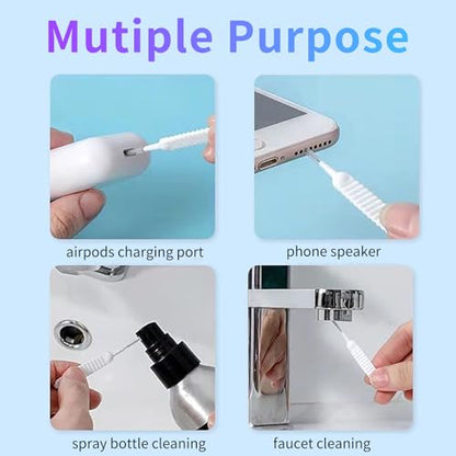 [10 Pieces] Loirtlluy Phone Mini Cleaning Brush Kit, Anti-Clogging Nylon Cleaner for Phone Speaker and Receiver, Multifunctional Cleaning Tool Compatible with Airpods, iPhone, Keyboard, Car Vent