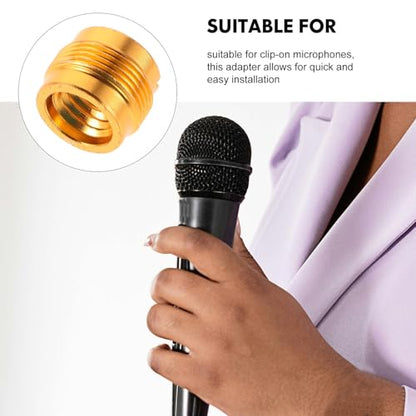 8pcs Metal Microphone Adapter Set 3/8" Female to 5/8" Male Thread Adapter for Mic Stand with Noise Reduction and Secure Fit, Unique Design for Microphone Mounts and Shock Mount