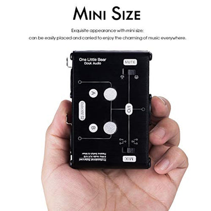 Douk Audio 2 Way XLR Balanced Stereo Audio Switcher Passive A/B Mini Switch Box Mixer Sound Splitter (KN102, 2-IN-1-OUT)