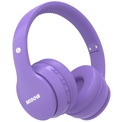 Kids Bluetooth Headphones Wireless 68 Hours,Safe Volume Limit 85/94dB | Adjustable Headband Foldable Over-Ear Lightweight for Toddler Girls Boys Tablet/iPad,HD Stereo,Built-in Mic,Light Purple - color: Light Purple