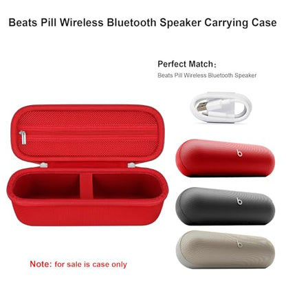Carrying Case for Beats Pill - Portable Bluetooth Speaker/Beats Pill x Kim - color: Red