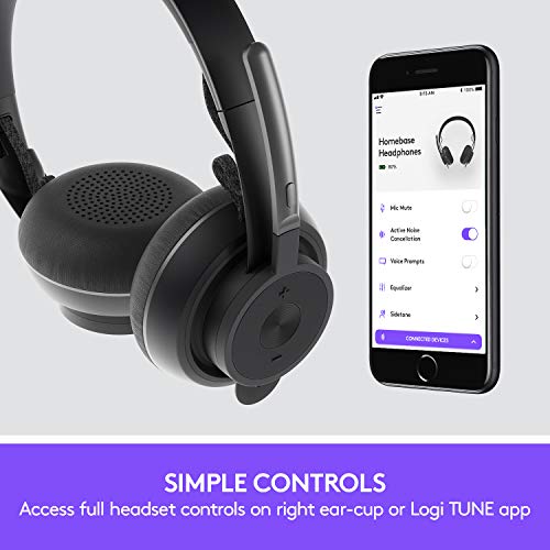 Logitech Zone 무선 블루투스 헤드셋 - 블랙