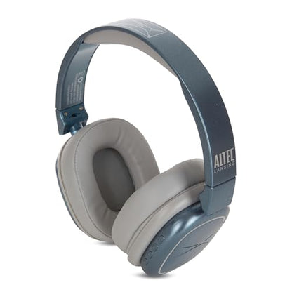 Altec Lansing Nanophones ANC 2.0, Wireless Over Ear Bluetooth Headphones with Noise Cancelling, 30 Hr Battery, Foldable Design, USB-C Charging, Voice Assistant Compatible (Metalic Blue)