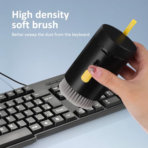 20-in-1 Electronics Cleaning Kit with Camera Lens and Headphone Brush for Laptops, Keyboards, and Electronic Devices – Black Set for Professional Device Maintenance