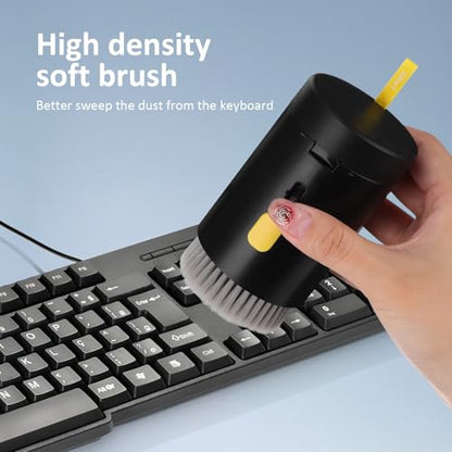 20-in-1 Electronics Cleaning Kit with Camera Lens and Headphone Brush for Laptops, Keyboards, and Electronic Devices – Black Set for Professional Device Maintenance