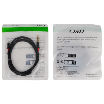 J&D 3.5mm to 1/4 Headphone Adapter Cable, Gold Plated Audiowave Series 3.5mm 1/8 inch Female TRS to 6.35mm 1/4 inch Male TRS Stereo Audio Cable for Mixer Guitar Piano Amplifier Speaker, 9FT - size: 9 Feet