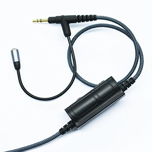 Gaming Mic, Audio Cable Adapter with Boom Microphone Universal Volume for Gaming PS4 Xbox One PC Laptop iPhone Android Windows Phone to V-Moda Beats Solo & Most 3.5mm Input Port Headphone (200CM)
