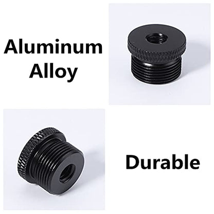 Mic Stand Adapter 1/4 Female to 5/8 Male Screw Thread Adapter Tripod Screw Adapter for Camera Monitor Microphone Stand