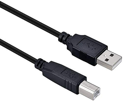 WEARE USB-B to USB-A Cable PC Computer Cable Cord Compatible for Audio-Technica AT2020USB+,Blue Snowball,TONOR,UHURU UM-925,MAONO AU-PM421 AU-A04,Bonke,Neewer,Dschlzy Condenser Microphone(10FT)
