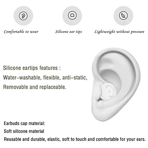 Silicone Ear Tips Earbud Replacement Tips Earbuds Eargels Earpads Earbuds Tips Compatible with Powerbeats 2/3 Wireless Beats by Dre Headphones,4 Pairs(White) - color: White