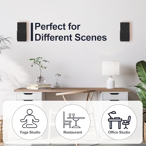 (2 Pack) Adjustable Speaker Wall Mount for Bose Cube Speaker, Ceiling & Wall Mount for Bose UB-20, UB-20 Series II, WB-50 II, Lifestyle, Soundtouch Series, Cinemate, Acoustimass Series Black - color: Black