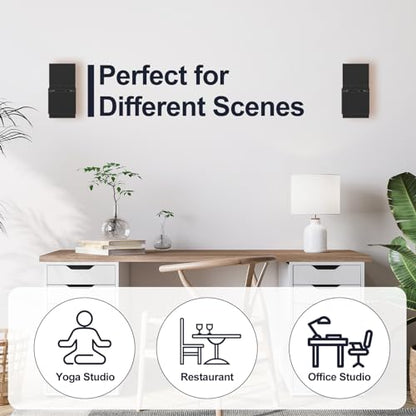 (2 Pack) Adjustable Speaker Wall Mount for Bose Cube Speaker, Ceiling & Wall Mount for Bose UB-20, UB-20 Series II, WB-50 II, Lifestyle, Soundtouch Series, Cinemate, Acoustimass Series Black - color: Black