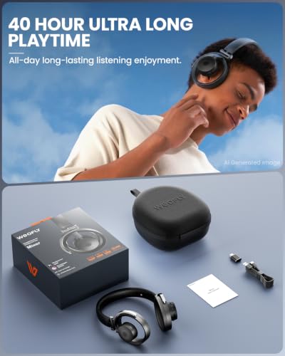 Mixer Open Ear Headphones, Wireless Headphones with Qualcomm aptX HD, Snapdragon Sound, Comfortable Breathable Open Fit, 40-Hour Playtime, Open Back Headphones with Carrying Case (Black) - color: Black