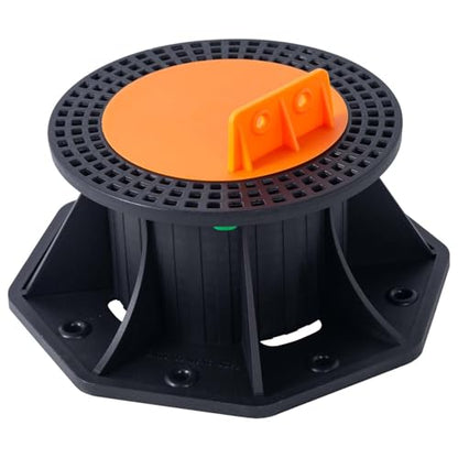 8 PCS Adjustable Plastic Pedestal Paver 3.5" to 5.5",Floor Slate Support Floor Lift,Deck Support Floor Raising (Enhanced Unilateral keel Slot) - size: Enhanced Unilateral keel slot