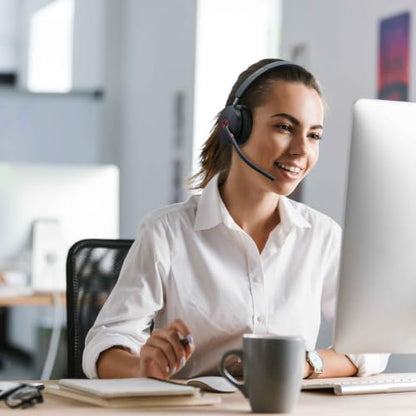 Yealink WH68 Hybrid Wireless Headset with Noise Cancelling Mic for Office | ANC Headphones,DECT and Bluetooth Dual-Connect,Teams Certified,6 Mics,492ft Range,32H Call Time,PC/Laptop/Desktop/Work/Zoom