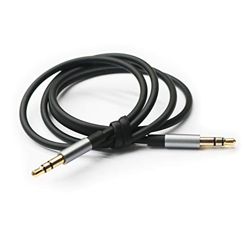 Replacement Cable Compatible with Sony MDR-XB950BT, MDR-10R, MDR-10RC, MDR-10RBT, MDR-NC50, MDR-NC200D Headphones Black 4.5ft/150cm