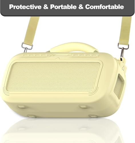 JCHPINE Silicone Cover Case for Bose SoundLink Max Portable Speaker - color: Citrus Yellow Case