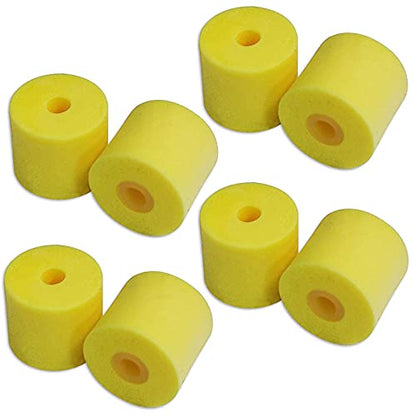 Earbuds Eartips for Shure SSE110 SE112 SE115 SE210 SE215 SE310 SE315 SE420 SE425 SE530 SE535 SE846 E3C E4C E5C i3C in-Ear Earphones Headsets Replacement Yellow Memory Foam Ear Tips Buds 8PCS