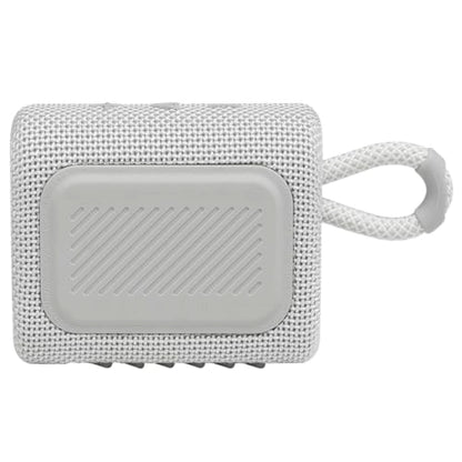 JBL Go 3 - Portable Mini Bluetooth Speaker, big audio and punchy bass, IP67 waterproof and dustproof, 5 hours of playtime, speaker for home, outdoor and travel (White) - color: White, style: GO3