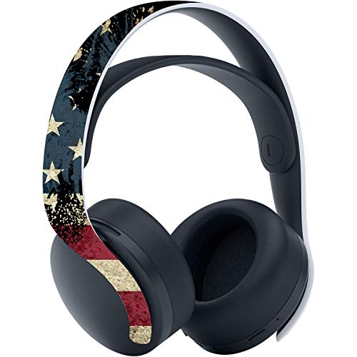 PlayVital US Flag The Stars & Stripes Full Set Skin Decal for ps5 Console Digital Edition, Sticker Vinyl Decal for ps5 Controller & Charging Station & Headset & Media Remote - color: US Flag The Stars & Stripes