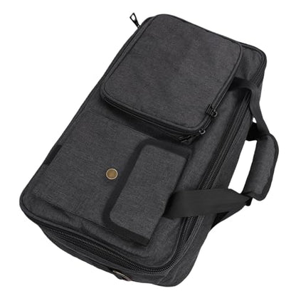 Effects Pedal Carrying Bag, 10mm Padding Multi Pockets Guitar Effects Pedal Case with Adjustable Strap and Water Proof Fabric, for Line 6 (M) - size: M