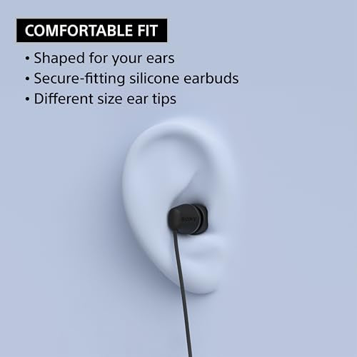 Sony IER-EX15C USB-C Plug, Wired in-Ear Headphones with Mic, Blue | For iPhone and Android Phones, Built-in Multi-Function Button, Volume and Mic Control, Supports USB Audio Class 1.0 Devices - color: Dark Blue, style: USB-C, Mic