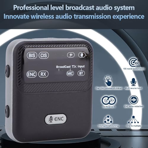 Yoidesu Bluetooth Transmitter Receiver 6 Adapter with Headphones, HD Display Low Latency 3.5mm AUX Jack Bluetooth Audio Adapter for Flying, TV, Car, Gym, Home Stereo