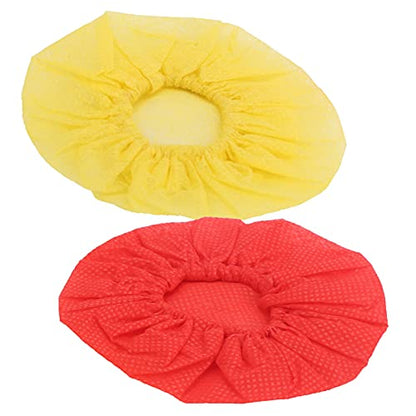 DISPOSABLE MICROPHONE CAP PROTECTIVE COVER REPLACEMENT 120PCS FOR MICROPHONE DUST SALIVA PROOF (Red Yellow) - color: Red Yellow