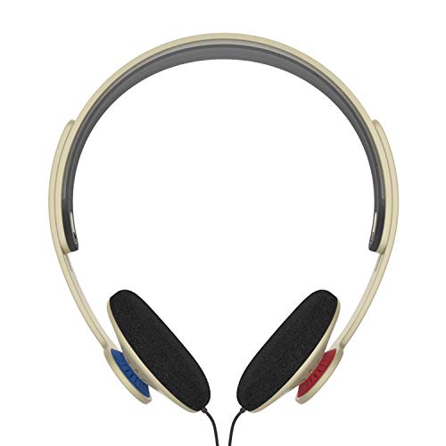 Koss KPH30i Retro Style On-Ear Headphones, Rhythm Beige, Microphone, Wired | In-Line Microphone and Touch Remote Control, D-Profile Design, 3.5mm Jack - color: Rhythm Beige