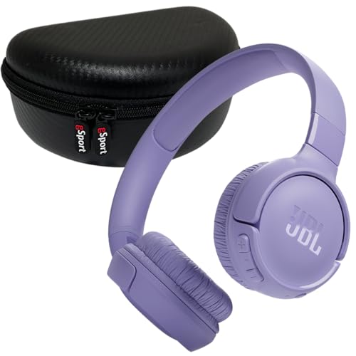 JBL - Tune 520BT Wireless ON Ear Bluetooth Headphone Bundle with GSPORT CASE - Purple