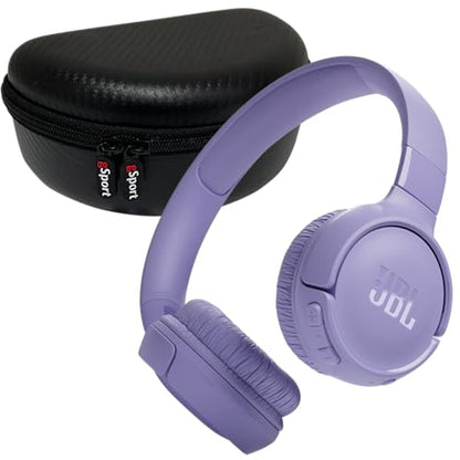 JBL - Tune 520BT Wireless ON Ear Bluetooth Headphone Bundle with GSPORT CASE - Purple