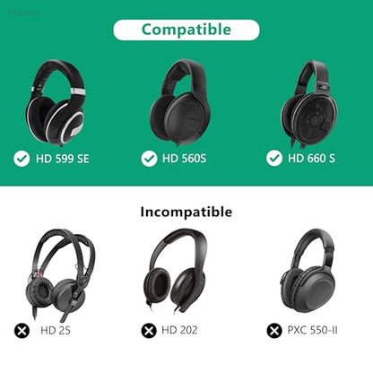 Geekria Shield Case for Large-Sized Over-Ear Headphones, Replacement Hard Shell Travel Carrying Bag with Cable Storage, Compatible with Sennheiser HD 560S, HD 599 SE, HD 660 S (Dark Grey)