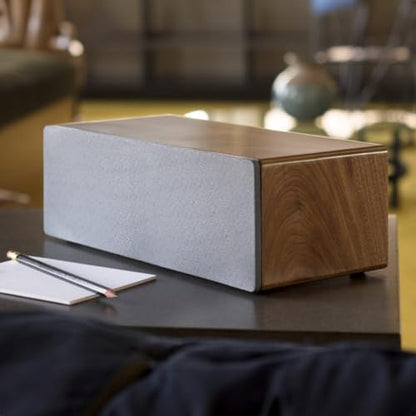 Audioengine A2 AIO (B2) Bluetooth Speaker – Premium Wireless Home Speaker | for Music Streaming from Phone, Tablet and Computer - Walnut - color: Walnut, style: Portable