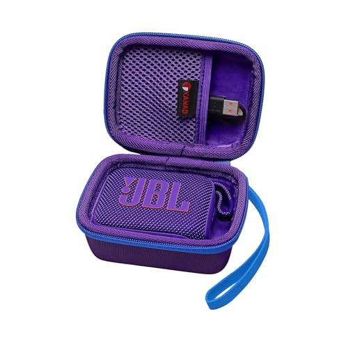 XANAD Hard Case Compatible with JBL Go 4 / GO 5 / Go 3 Ultra Speaker,Purple - color: Purple