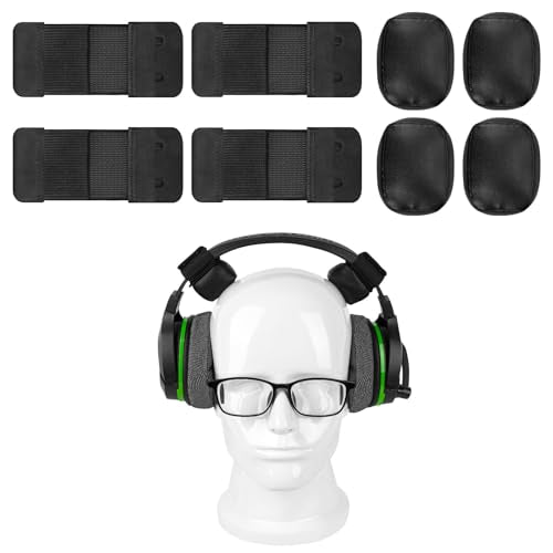Geekria Comfort Headband Pressure Relief Pads for Tight On-Ear/Over-Ear Headphones, Memory Foam Headset Cushion Nuggets Damage Free Easy DIY Installation (4 Pack)