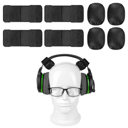 Geekria Comfort Headband Pressure Relief Pads for Tight On-Ear/Over-Ear Headphones, Memory Foam Headset Cushion Nuggets Damage Free Easy DIY Installation (4 Pack)