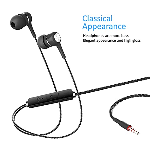 Kamon 5 Pack Earbuds Headphones with Remote & Mic, Earphones Wired Stereo in-Ear Bass for iPhone, Android, Smartphones, iPod, iPad, MP3, Fits All 3.5mm Interface (K2) - color: K2