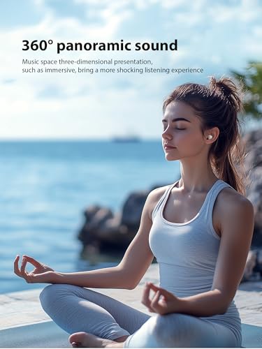 Invisible Sleep Headphones, Sleep Earbuds for Side Sleepers, Small Comfortable Noise Blocking Sleep Earphones,Bluetooth 5.3 Wireless Earbuds, in-Ear Ear Buds for Sleeping(Light Black)