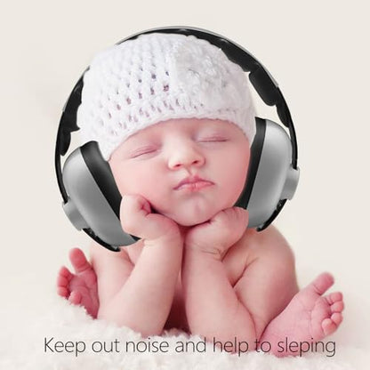 BBTKCARE Baby Ear Protection Noise Cancelling Headphones for Babies for 3 Months to 3 Years - Grey - color: Grey