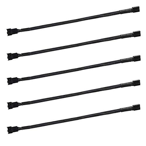 24" pwm Fan Extension Cable，4 pin Fan Extension Cable，Cable Extension pc，PC Fan Extension Cable, PWM Fan Extension Cable, PWM Extension Cable (24"（60cm） 5pcs) - size: 24"（60cm）5pcs