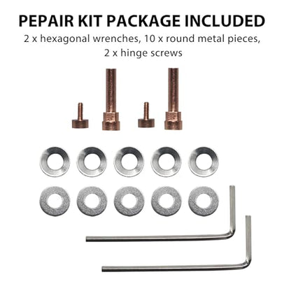 Metal Swivel Pin Hinge Repair Kit Rose for Bose QC45 QC35 II | Robust metal swivel pins with gaskets & screws,for QC35, QC35 II, QC45 and QC SE,quick setup to repair headphone hinges - color: Rose Gold