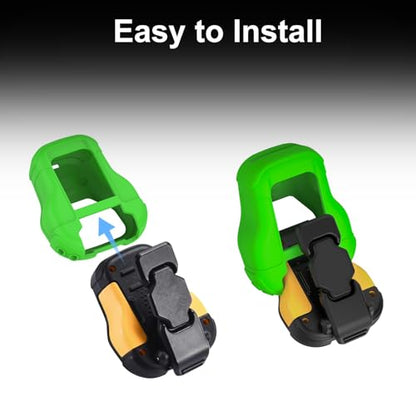 CYBERGUYS Silicone Case for DEWALT Wearable Bluetooth Speaker, Green | Durable Shock-Proof Non-Slip Protective Cover for DEWALT Mini Speaker w/Lanyard, Small Lightweight & Easy-to-Install Sleeve - color: Safety Green