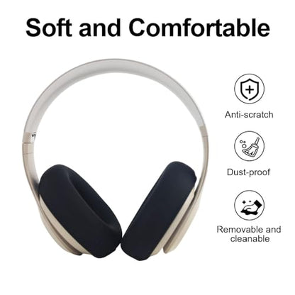 Studio Pro Ear Covers for Beats Studio Pro Headphones Sweat Proof Covers Shockproof and Drop-Resistant,Washable Silicone Case Accessories (Black) - color: Black Case