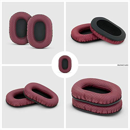 Brainwavz Perforated Replacement Earpads for Sony MDR 7506, V6 & CD900ST with Memory Foam Ear Pad & Suitable for Other On Ear Headphones (Red)