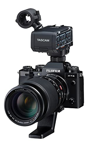 Tascam FUJIFILM Kit XLR Microphone Adapter for Mirrorless Cameras, Black (CA-XLR2d-F)