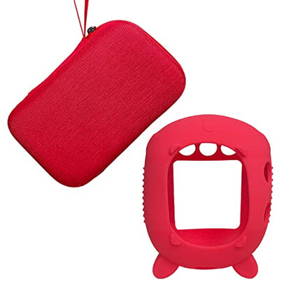 JCHPINE Silicone Cover and Carrying Case for JBL Clip 4 Bluetooth Speaker - color: Red