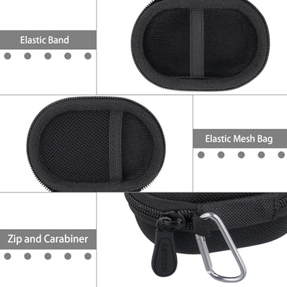 Aenllosi Hard Case for Shure MoveMic Two/Two Kit - Pro, Microphones,Black | EVA case construction, Water-resistant design, Impact-resistant design, Case only - style: For Shure Movemic Two-pro
