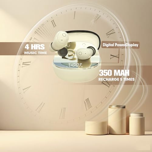 Xmenha Invisible Small Mini Earbuds Sleep Wireless Bluetooth for Small Ears Tiny Discreet Low Profile Hidden Earbuds for Work Sleep Ear Buds Invisible Headphones Blue - color: Blue